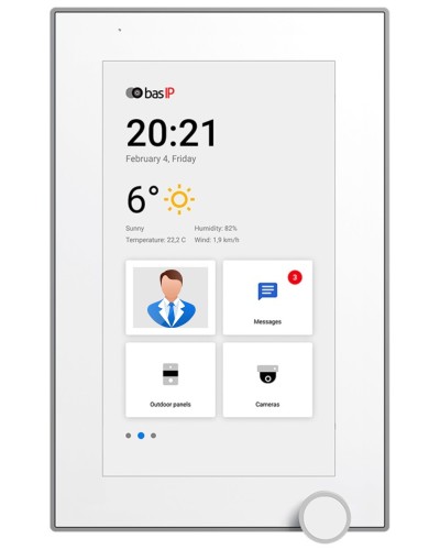AZ-07L WHITE. Монитор IP-видеодомофона цветной. BAS-IP в Балаково