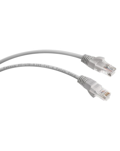 PC-UTP-RJ45-Cat.6-0.3m (7272c), серый. Патч-корд медный. CABEUS в Балаково