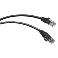 PC-UTP-RJ45-Cat.5e-1m-BK-LSZH (9537c), чёрный. Патч-корд медный. CABEUS