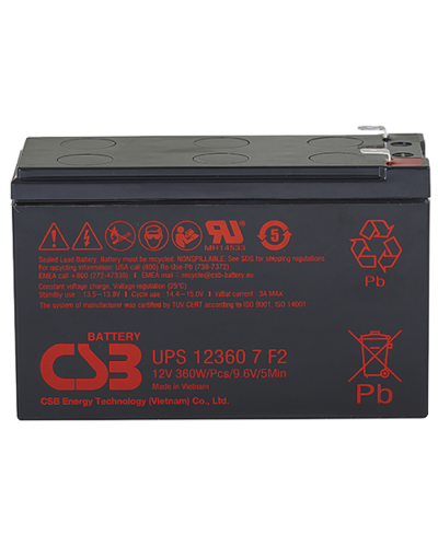 CSB UPS 123607. Аккумулятор герметичный свинцово-кислотный. CSB в Балаково