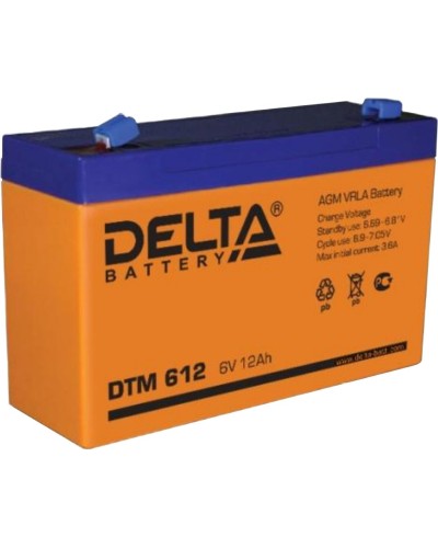 Delta DTM 612. Аккумулятор герметичный свинцово-кислотный. Delta в Балаково