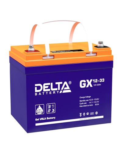 Delta GX 12-33. Аккумулятор герметичный свинцово-кислотный. Delta в Балаково