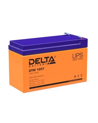 Delta DTM 1207. Аккумулятор герметичный свинцово-кислотный. Delta в Балаково