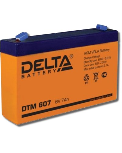 Delta DTM 607. Аккумулятор герметичный свинцово-кислотный. Delta в Балаково