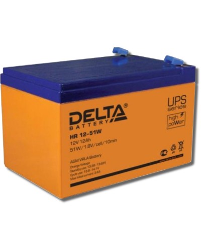 Delta HR 12-51 W. Аккумулятор герметичный свинцово-кислотный. Delta в Балаково