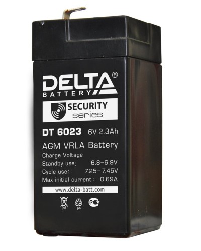 Delta DT 6023 (75мм). Аккумулятор герметичный свинцово-кислотный. Delta в Балаково