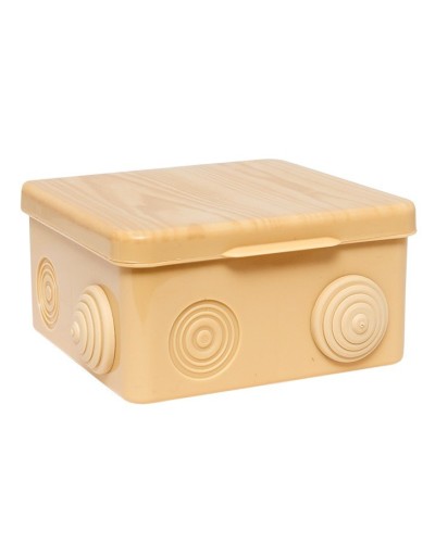 КМР-030-014 с крышкой (100х100х55) светлое дерево IP54 (plc-kmr-030-014-s). Коробка распределительная. EKF в Балаково