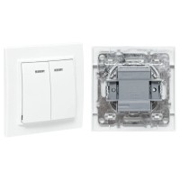 Минск Выключатель 2-кл. СП 10А (ERV10-123-10). Выключатель 2-кл. СП 10А. EKF