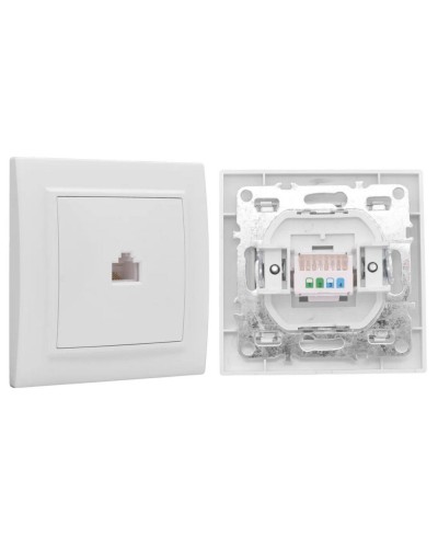 Минск Розетка RJ-45 1-местная СП (ERK01-035-10). Розетка RJ-45 1-местная СП. EKF в Балаково