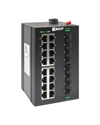 TSX-U-8GX/SFP-16GT. Промышленный неуправляемый коммутатор. EKF в Балаково