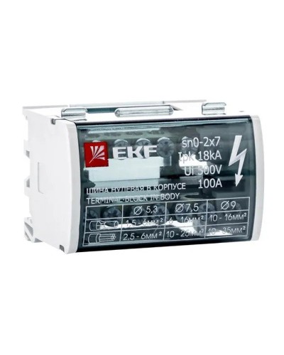 Шина нулевая в корпусе 2х7 (sn0-2х7). Шина нулевая в корпусе. EKF в Балаково