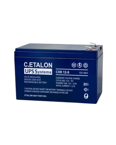 C.ETALON CHR 12-9. Аккумулятор герметичный свинцово-кислотный. ETALON в Балаково
