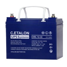 C.ETALON CHRL 12-33. Аккумулятор герметичный свинцово-кислотный. ETALON