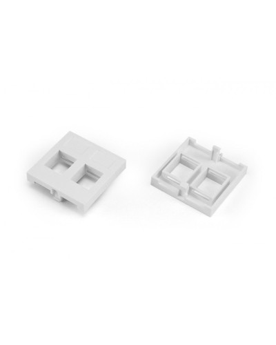 SIP2-2N-M45-45. Вставка 45x45 (аналог Mosaic) для 2х модулей формата Keystone Jack. Hyperline в Балаково
