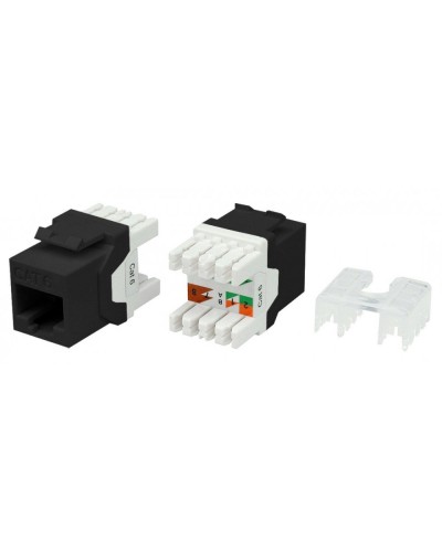 KJ8-8P8C-C6-180-BK. Вставка Keystone Jack RJ-45. Hyperline в Балаково