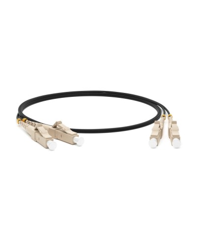 FC-D2-50-LC/PR-LC/PR-H-1M-LSZH-BK. Патч-корд волоконно-оптический многомодовый. Hyperline в Балаково