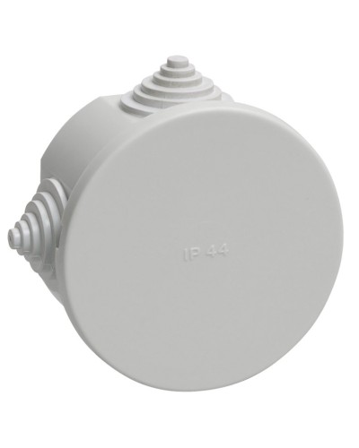 Коробка распаячная КМ41237 D75х40 открытой проводки IP44 4 гермоввода серая (UKO11-075-040-000-K41-44). Коробка распаячная безгалогенная (HF). IEK в Балаково