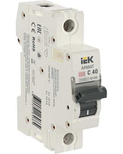 M10N 1P C 40А 10кА ARMAT (AR-M10N-1-C040). Автоматический выключатель. IEK в Балаково