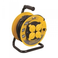 УК40 4 места, 40м (WKP15-16-04-40-44). Удлинитель на катушке Industrial plus. IEK