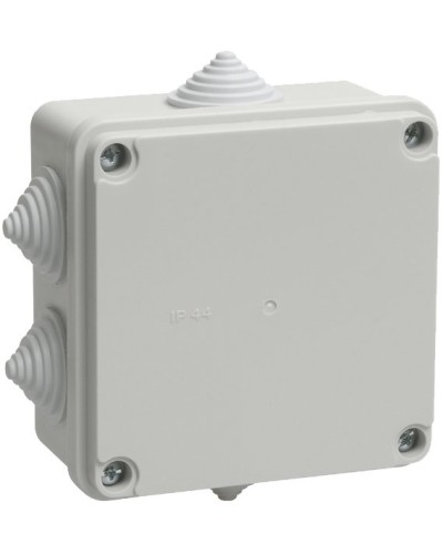 Коробка распаячная КМ41234 100х100х50 открытой проводки IP55 6 гермовводов серая (UKO11-100-100-050-K41-55). Коробка распаячная безгалогенная (HF). IEK в Балаково