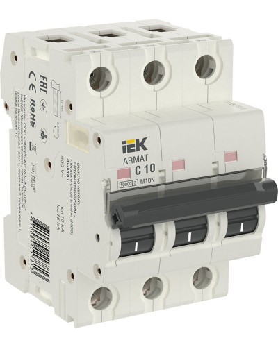 M10N 3P C 10А 10кА ARMAT (AR-M10N-3-C010). Автоматический выключатель. IEK в Балаково