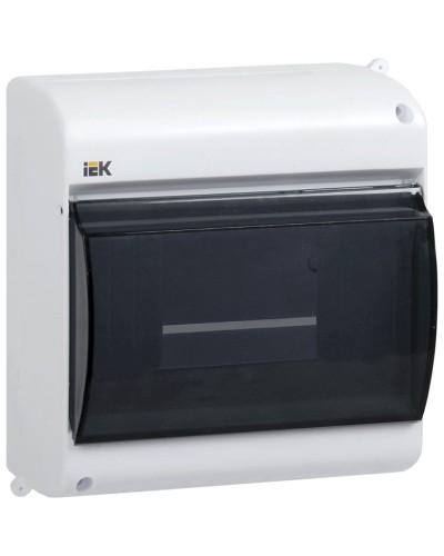 Корпус пластиковый КМПн 2/6 IP30 белый KREPTA 3 (MKP42-N-06-30-09). Щиток модульный с прозрачной дверцей, настенный. IEK в Балаково