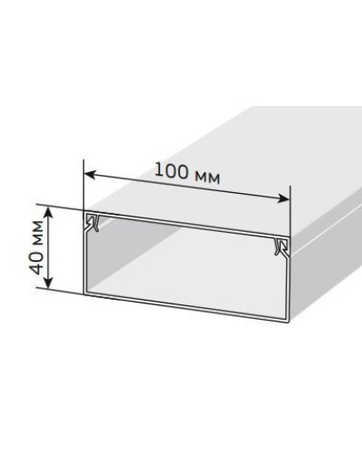 Короб 100х40 ЭЛЕКОР (CKK10-100-040-1-K01). Кабель-канал с двойным замком. IEK в Балаково