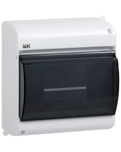 Корпус пластиковый КМПн 2/4 IP30 белый KREPTA 3 (MKP42-N-04-30-12). Щиток модульный с прозрачной дверцей, настенный. IEK в Балаково