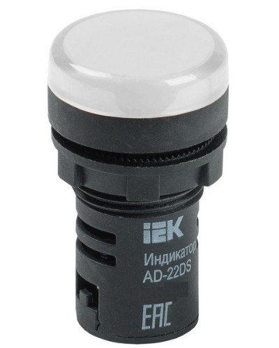 Лампа AD22DS (LED) матрица D22 мм 230В белый (BLS10-ADDS-230-K01). Светосигнальный индикатор. IEK в Балаково