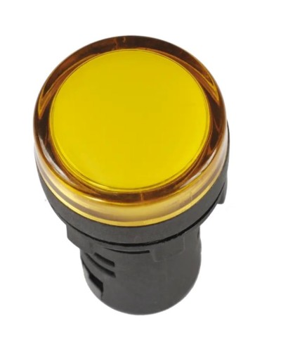 Лампа AD22DS (LED) матрица D22 мм желтый 12В AC/DC желтый (BLS10-ADDS-012-K05). Светосигнальный индикатор. IEK в Балаково
