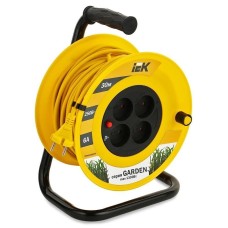 УК30 4 места, 30м (WKP23-06-04-30). Удлинитель на катушке Garden. IEK