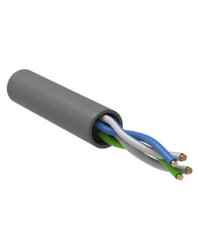 GENERICA U/UTP кат. 5E 100МГц 2 пары PVC INDOOR серый (BC1-C5E02-111-100-G). Кабель «витая пара» (LAN) для структурированных систем связи. IEK в Балаково