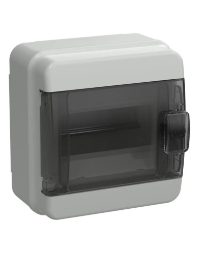 Корпус пластиковый КМПн-6 IP65 TEKFOR (TF5-KP72-N-06-65-K03-K02). Корпус модульный пластиковый черная прозрачная дверь. IEK в Балаково