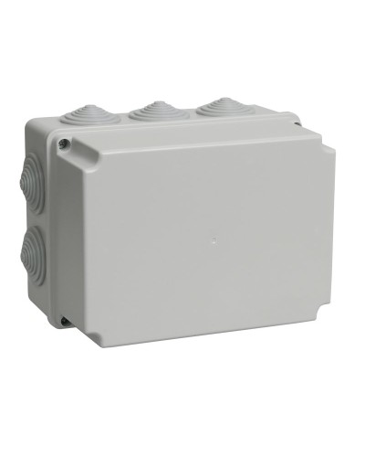 Коробка распаячная КМ41246 190х140х120 открытой проводки IP55 10 гермовводов серая (UKO10-190-140-120-K41-55). Коробка распаячная безгалогенная (HF). IEK в Балаково