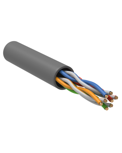 GENERICA U/UTP кат.5E 24AWG 4 пары PVC серый (BC1-C5E04-111-305-R-G). Кабель «витая пара» (LAN) для структурированных систем связи. IEK в Балаково