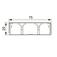 Короб DLPlus 75х20 (030033): Кабель-канал