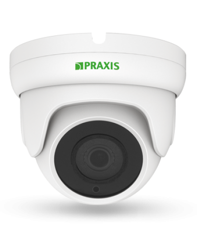 PE-7141IP 2.8. Видеокамера IP купольная. Praxis в Балаково