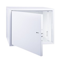Шкаф телекоммуникационный 19 настенный антивандальный распашной 8U 600×400×450мм,(ШxГxВ) RAL 7035 (04-2252). Шкаф телекоммуникационный 19 настенный 8U. Rexant