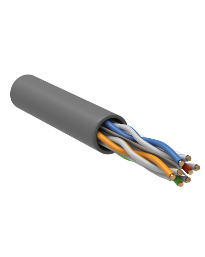 U/UTP, CAT 6, ZH нг(А)-HF, 4PR, 23AWG, INDOOR, SOLID, серый, 305 м, REXANT (01-0067). Кабель «витая пара» (LAN) для структурированных систем связи. Rexant в Балаково