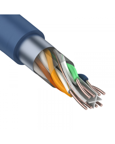 F/UTP, CAT 6, PVC, 4PR, 23AWG, INDOOR, SOLID, синий, 305 м, REXANT (01-0147). Кабель «витая пара» (LAN) для структурированных систем связи. Rexant в Балаково