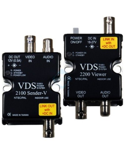 VDS 2100/2200. Удлинитель видео-, аудиосигнала, напряжения питания по коаксиальному кабелю. SC&T в Балаково