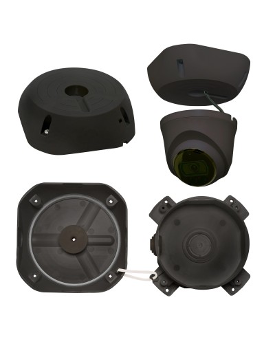 МК-4 PRO (цвет черный). Монтажная коробка для крепления уличных видеокамер. SLT в Балаково