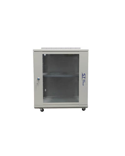 ST-NC12U600 (серый) С ПОЛКОЙ. Шкаф телекоммуникационный 19 настенный 12U. Space Technology в Балаково