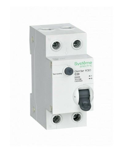 City9 Set 1P+N С 20А 4.5kA 30мА A 230В (C9D55620). Автоматический выключатель дифференциального тока. Systeme Electric в Балаково