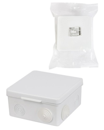 Коробка ОП 100х100х55мм, крышка, IP54, 8вх. (SQ1401-0513). Распаячная коробка. TDM ЕLECTRIC в Балаково