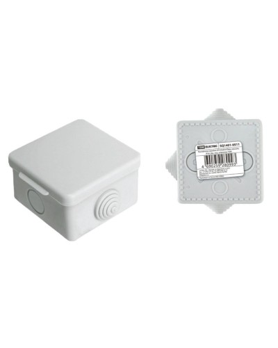 Коробка ОП 65х65х50мм, крышка, IP54, 4вх (SQ1401-0511). Распаячная коробка. TDM ЕLECTRIC в Балаково