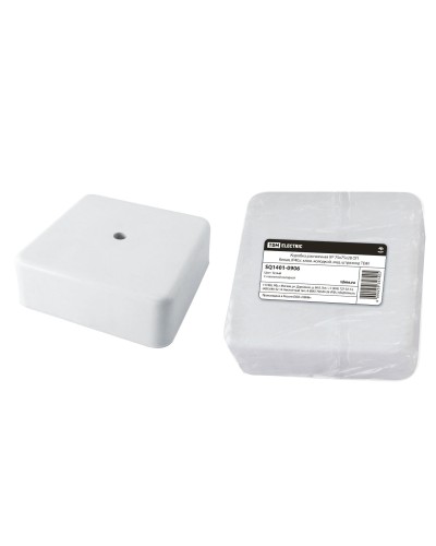 Коробка КР 75х75х28 ОП белая, IP40, с клеммной колодкой (SQ1401-0906). Распаячная коробка. TDM ЕLECTRIC в Балаково
