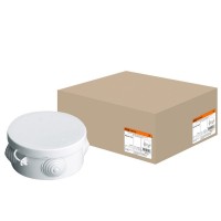 Коробка ОП D85х40мм, крышка, IP54, 4вх. (SQ1401-0502). Распаячная коробка. TDM ЕLECTRIC