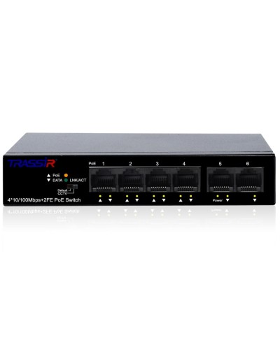 TR-NS1106-60-4POE. Коммутатор с PoE. Trassir в Балаково