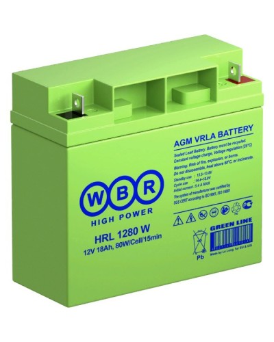 WBR HRL1280W. Аккумулятор герметичный свинцово-кислотный. WBR в Балаково